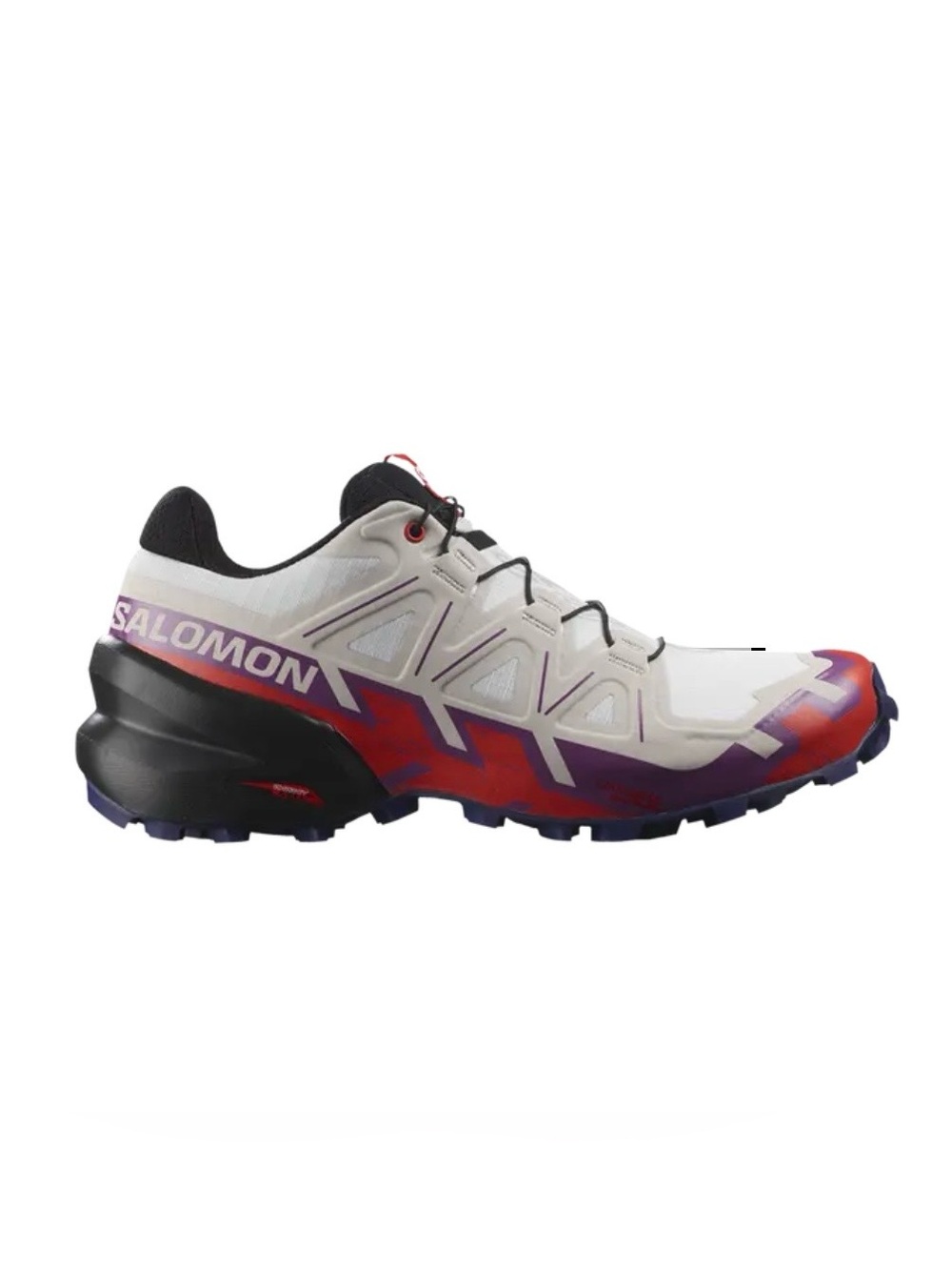 New! Salomon W9 Speedcross 6 'White Fiery Red'